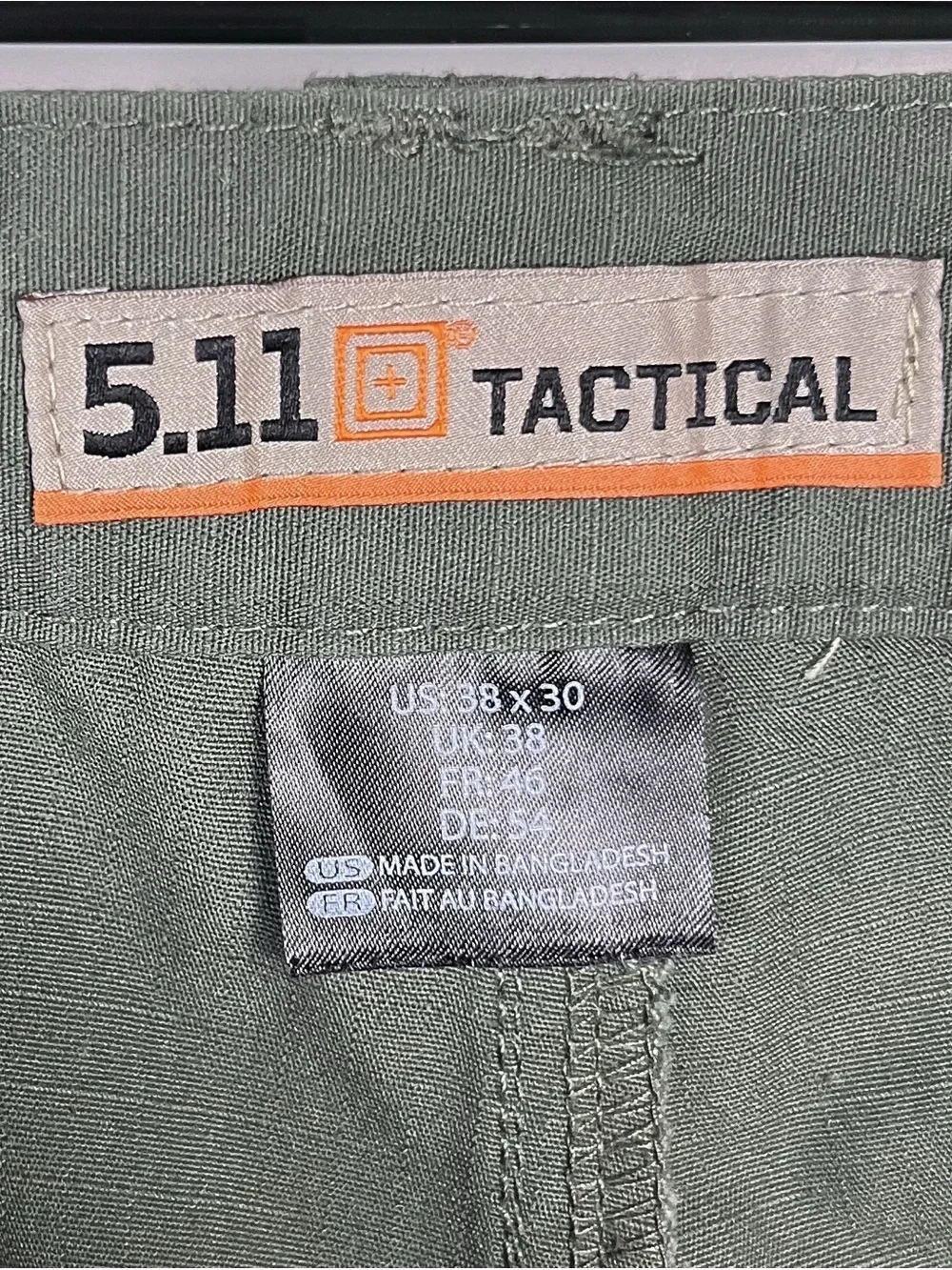 5.11 Tactical Green Cargo Pants Mens 38x30 Stretch Ripstop Fabric